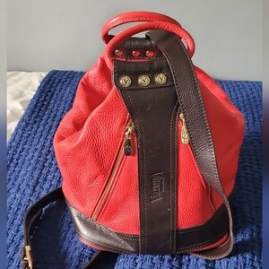 Convertible Red Leather purse